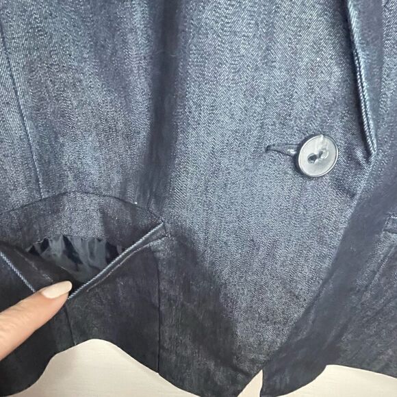 Halogen One Button Jean Blazer - Picture 7 of 12